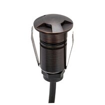 Emit-25 1W 12V / 24V DC 36° LED 3-Way Decklight Antique Brass / Tri-Colour - 10035