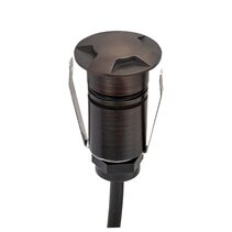 Emit-25 1W 12V / 24V DC 36° LED 4-Way Decklight Antique Brass / Tri-Colour - 10036