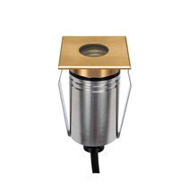 Emit-55 2.5W 24V DC 36° LED Square Open Decklight Brushed Brass / RGBW - 10148