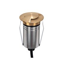 Emit-55 2.5W 24V DC 36° LED 2-Way Decklight Brushed Brass / RGBW - 10151