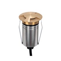 Emit-55 2.5W 24V DC 36° LED 3-Way Decklight Brushed Brass / RGBW - 10152