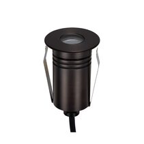 Emit-55 2.5W 12V / 24V DC 36° LED Round Open Decklight Antique Brass / Tri-Colour - 10117