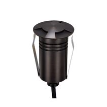 Emit-55 2.5W 12V / 24V DC 36° LED 4-Way Decklight Antique Brass / Tri-Colour - 10123