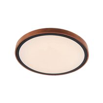Orlin 30 12W LED Dimmable Oyster Walnut / Tri-Colour - ORLIN OY30-WD3C