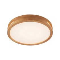 Thalia 24W LED Dimmable Oyster Teak / Tri-Colour - THALIA OY40-WD3C