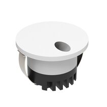 Aura 3W 24V DC LED Steplight Round Faceplate With Narrow Slot White / Tri-Colour - 23704