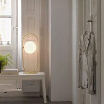 Abbacus 5W LED Table Lamp Matt Brass / Opal Glass - ARO.S1258/ORO