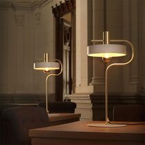 Aloa Table Lamp Matt Brass / Matt White - ARO.S1240