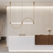 Arc LED Pendant Light Aged Gold - ARO.C1292/ORO