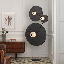 Arctic Floor Lamp Matt Black / Gold Base Only - ARO.P1256