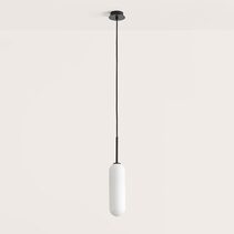 Atil LED Pendant Light Matt Black / Opal - ARO.C1281/NEG