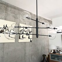 Atom 5W LED Pendant Lamp Matt Black / Clear - ARO.C1214/8/NEG/CLR