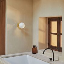 Atom 5W LED Wall Light Matt Brass / Opal - ARO.A1214/ORO/OPAL