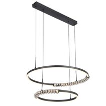 Brera 2 Tier LED Pendant Black / Tri-Colour - BRERA PE2T-BK