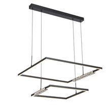 Zafra 2 Tier LED Pendant Black / Tri-Colour - ZAFRA PE2T-BK