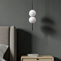 Tarnie 2 Light LED Pendant Black / Warm White
