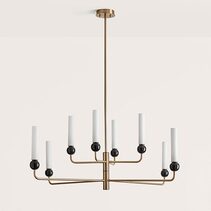 Delie 8 Light LED Pendant Aged Gold / Black - ARO.C1224/8/ORO