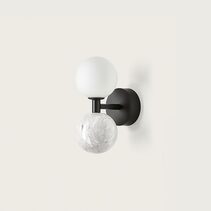 Dalt LED Wall Light Matt Black / White - ARO.A1280/BCO