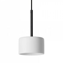 Cora 7W LED Pendant Black / White Ceramic - ARO.C1129/NEG/BCO