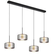 Cedro 4 Light LED Pendant Black / Tri-Colour - CEDRO PE4-BK