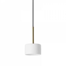 Cora 7W LED Pendant Gold / White Ceramic - ARO.C1129/ORO/BCO