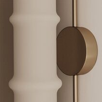 Canna 12W LED Wall Light Aged Gold / Opal - ARO.A1319/ORO