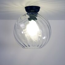 Twist.20 Textured Clear Glass DIY Black - OL2262BK