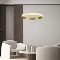 Alabaster 675 LED Pendant Gold