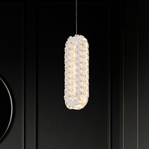 Chanel 1 Light LED Pendant Chrome / Warm White