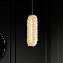 Chanel 1 Light LED Pendant Gold / Warm White