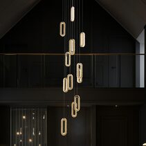 Chanel 13 Light LED Pendant Gold / Tri-Colour