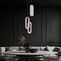 Chanel 3 Light LED Pendant Chrome / Tri-Colour