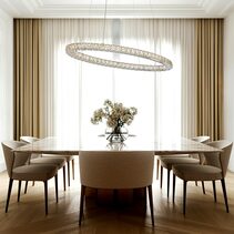 Jewel Crystal 1500 LED Pendant Chrome / Tri-Colour