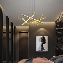 Stax 600 LED Pendant Gold