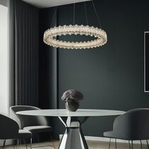 Twilight 800 Crystal LED Pendant Chrome / Tri-Colour