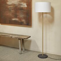 Hedra Floor Lamp Without Shade Matt Brass - ARO.P1159/ORO