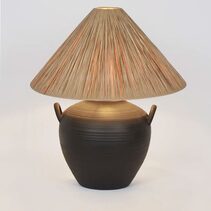 Camille Table Lamp With Shade Black
