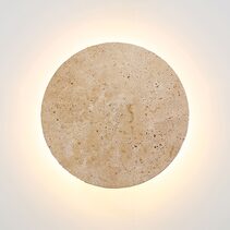 Dot.25 14W LED Dimmable Wall Light Travertine / Tri-Colour - OL53201/25TR