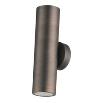 Bondi Dzine T 2 x 4W Up / Down LED Wall Pillar Light Antique Brass / Tri-Colour - SE7122TC/AB