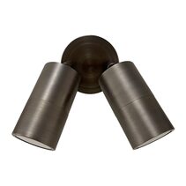 Bondi Dzine TA 2 x 4W Adjustable LED Wall Pillar Light Antique Brass / Tri-Colour - SE7124TC/AB