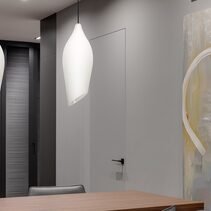 Lily Pendant Opal With Black