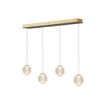 London 4 Light LED Bar Pendant Gold