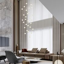 London 30 Light 105 LED Pendant Gold