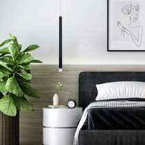 Metero 1 Light 70 LED Pendant Black