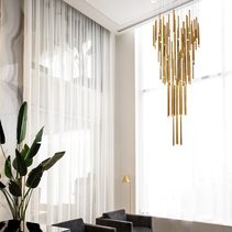 Metero 72 Light LED Pendant Gold