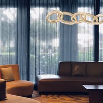 Octavia Crystal LED Pendant Gold