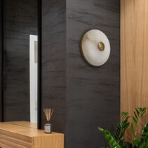 Panish Disc Wall Light Marble