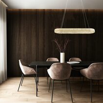 Pearla Crystal LED Pendant Gold