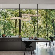 Soraya Crystal LED Pendant Chrome