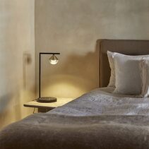 Nino LED Table Lamp Matt Black / Matt Brass - ARO.S1275